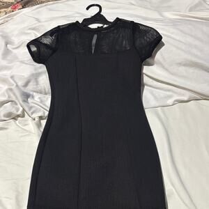 Pinc S Elegant Black Dress girls straight fit nwot polyester spandex blend